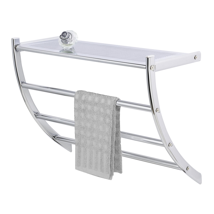 WENKO 15578100 - Handdukstativ PESCARA 56x46 cm glänsande krom