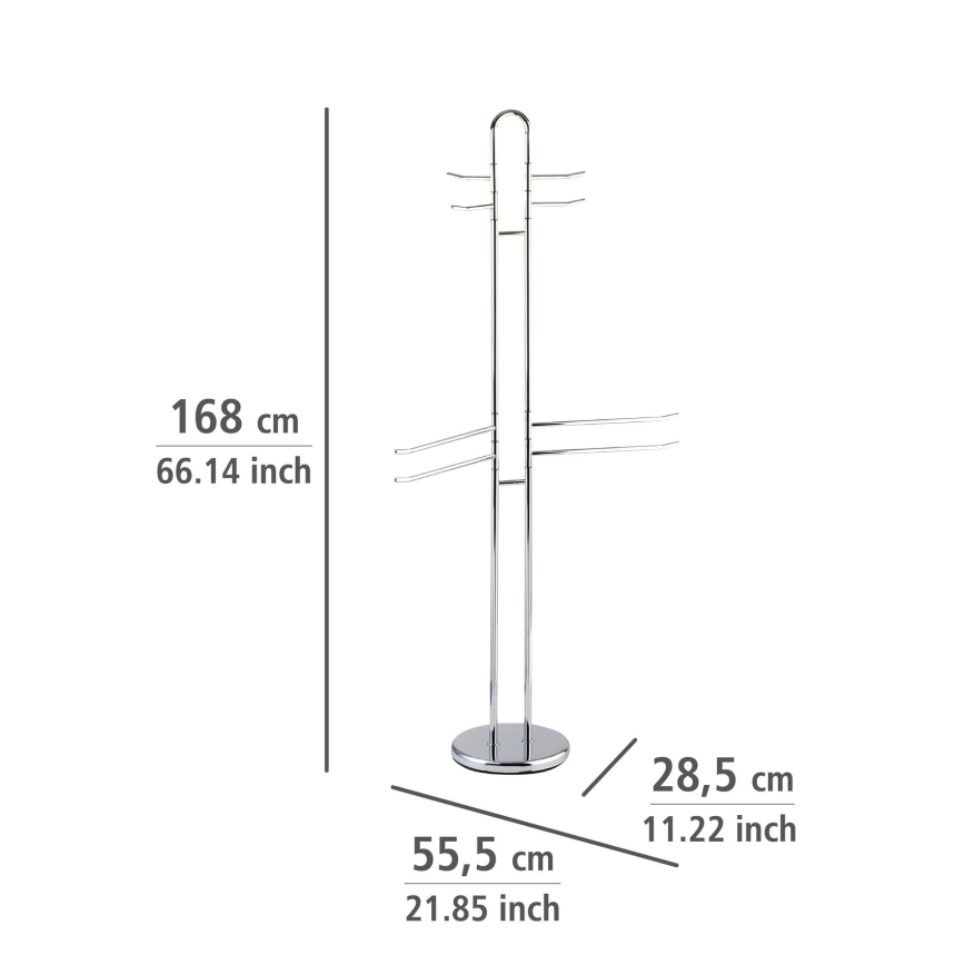 WENKO 15581100 - Handdukställ PALERMO 55,5x168 cm polerad krom