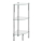 WENKO 15850100 - Hylla YAGO 30x74 cm rostfritt stål/silverfärgad/transparent