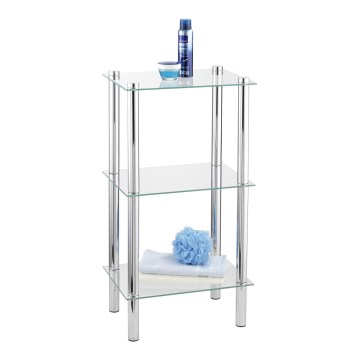 WENKO 15851100 - Hylla YAGO 40x74 cm silver/transparent