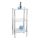 WENKO 15851100 - Hylla YAGO 40x74 cm silverfärgad/transparent