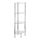 WENKO 15852100 - Hylla YAGO 30x104 cm rostfritt stål/silver/genomskinlig