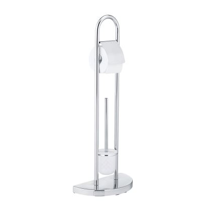 WENKO 16608100 - Toalettborste COSENZA 33 x 84 cm, blank krom/satin