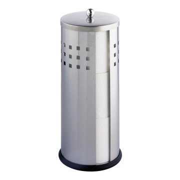WENKO 16636100 - Toalettpappershållare ANCONA 13x34 cm rostfritt stål/silver