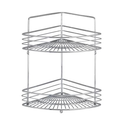 WENKO 16821100 - Hörnhylla MILANO 31,5x37 cm glänsande krom