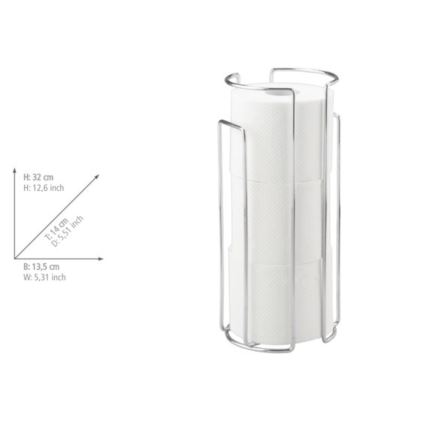 WENKO 16825100 - Toalettpappershållare MILANO 13,5x32 cm blank krom