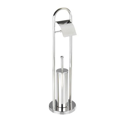 WENKO 16993100 - WC-set VASTO 22 x 81 cm, rostfritt stål, silverfärgad