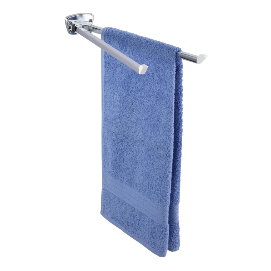 WENKO 17875100 - Handdukshållare BASIC 42x8 cm rostfritt stål/silver