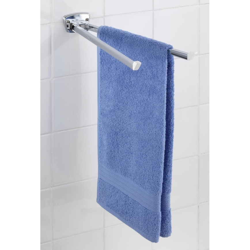 WENKO 17875100 - Handdukshållare BASIC 42x8 cm rostfritt stål/silver