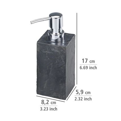 WENKO 17921100 - Tvåldispenser SLATE ROCK 250 ml antracit
