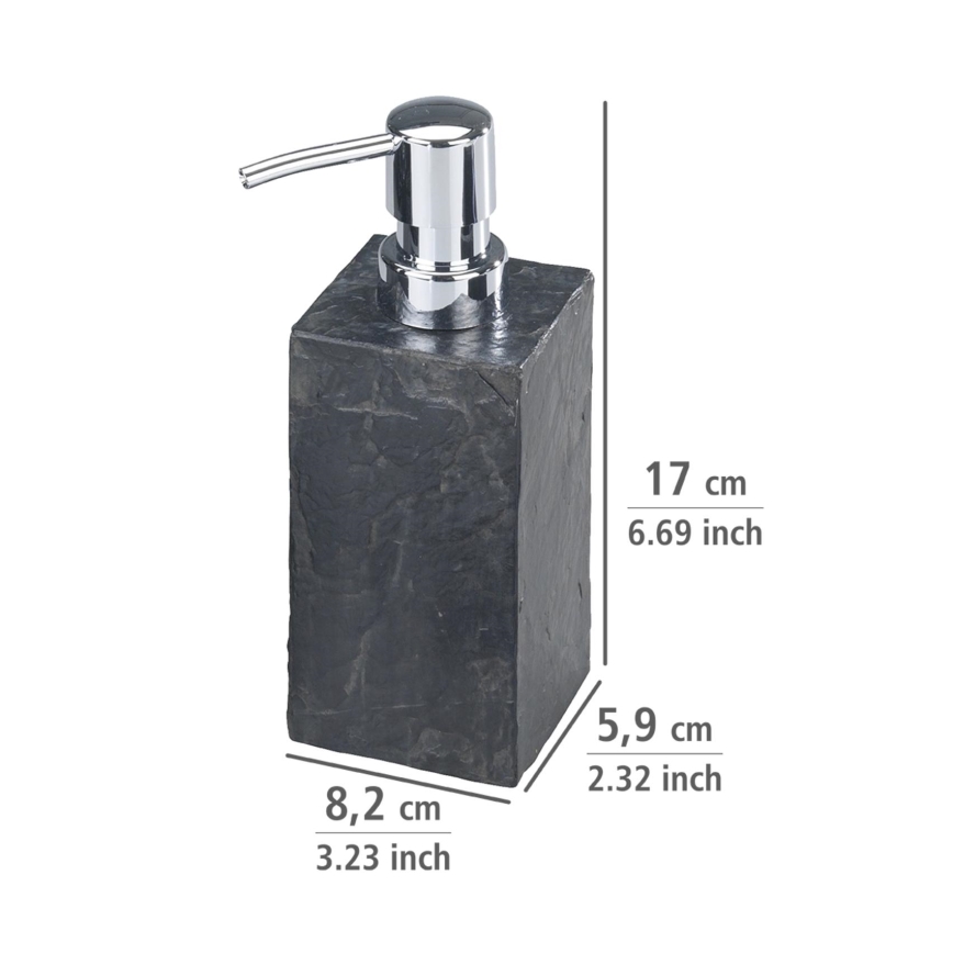 WENKO 17921100 - Tvåldispenser SLATE ROCK 250 ml antracit