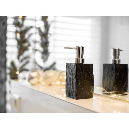 WENKO 17921100 - Tvåldispenser SLATE ROCK 250 ml antracit