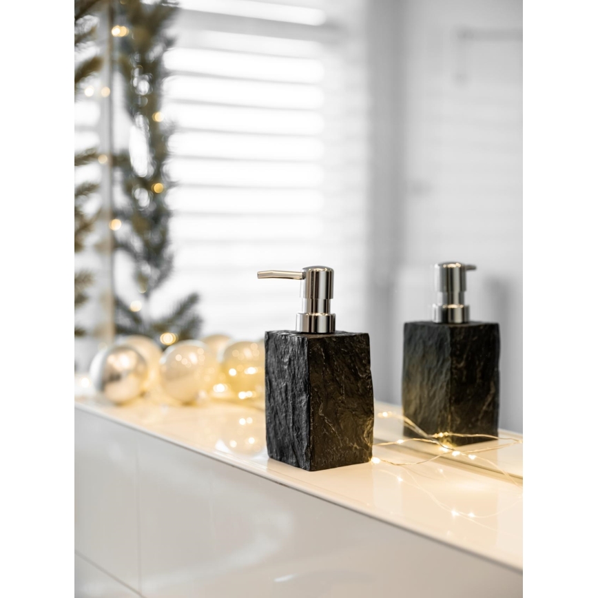 WENKO 17921100 - Tvåldispenser SLATE ROCK 250 ml antracit