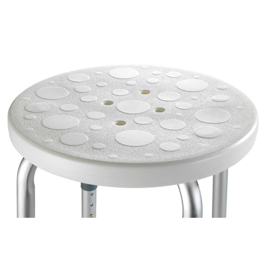 WENKO 1792921100-Pall SECURA 45,5x45,5 cm vit/silver/grå
