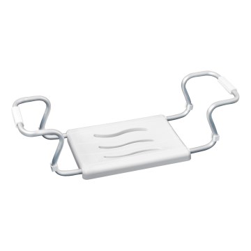 WENKO 17930100-Badsits för badkar SECURA 26x18 cm vit/silver