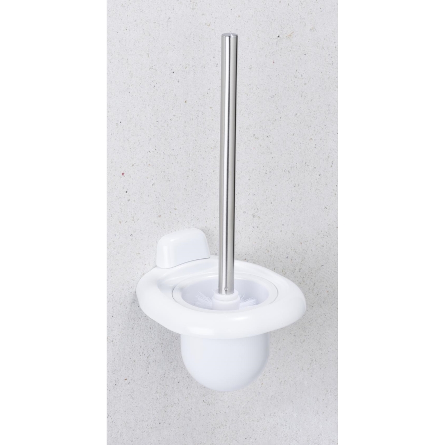 WENKO 17947100 - Toalettborste PURE 15,5 x 36 cm, vit