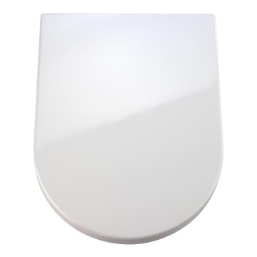 WENKO 18396100-WC toalettsits PALMA 46,5x35,7 cm vit/silver