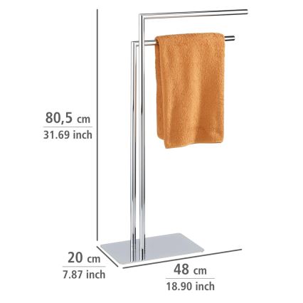 WENKO 18563100 - Handduksställ RECCO 48x80,5 cm i blank krom
