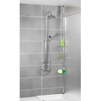 WENKO 18596100-Hörnelement PREA 28x200 cm rostfritt stål/blank krom