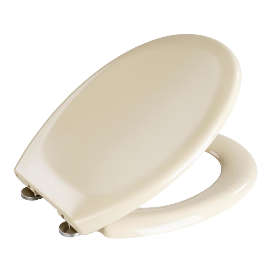 WENKO 18760100-WC toalettsits OTTANA 37,5x44,5 cm beige/silver