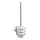 WENKO 18768100 - WC-set TURBO-LOC rund i stål, 10 x 37,5 cm, blank krom/vit