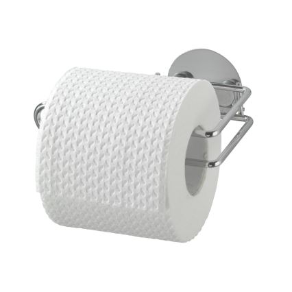 WENKO 18774100-Toalettpappershållare TURBO-LOC RUND I STÅL 14x9 cm krom
