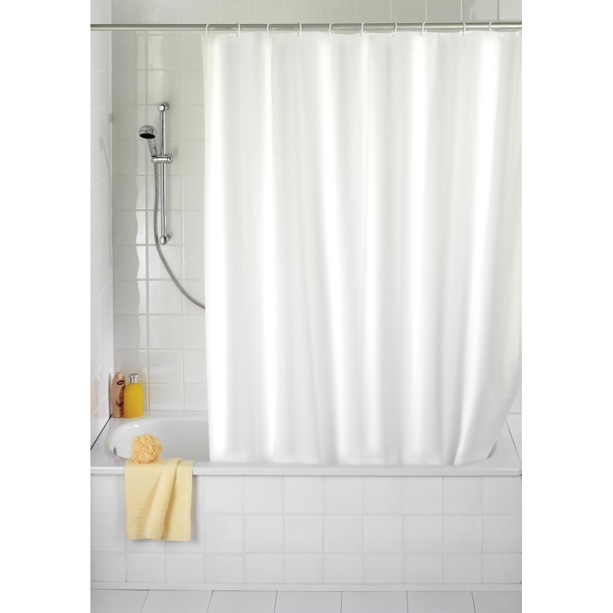 WENKO 19104100 - Duschdraperi 180x200 cm vitt