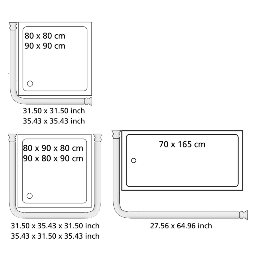 WENKO 19214100 - Universalstång 2x2 cm vit