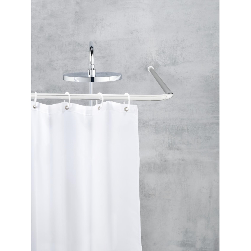 WENKO 19215100 - Stångfäste UNIVERSAL 2x2 cm krom/vit