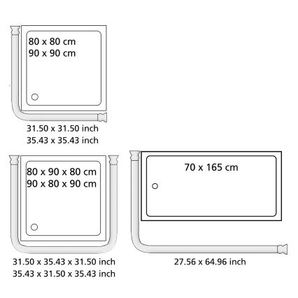 WENKO 19216100 - Stånghållare UNIVERSAL 2,5x2,5 cm vit