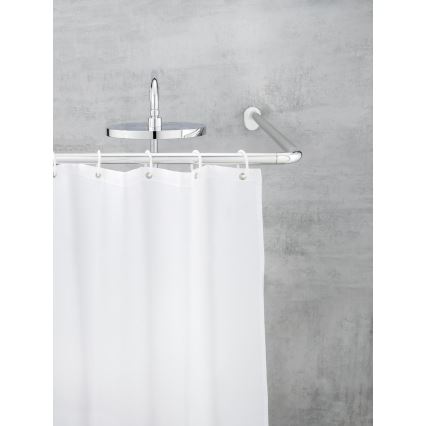 WENKO 19218100 - UNIVERSAL-stång 2,5 x 2,5 cm krom/vit