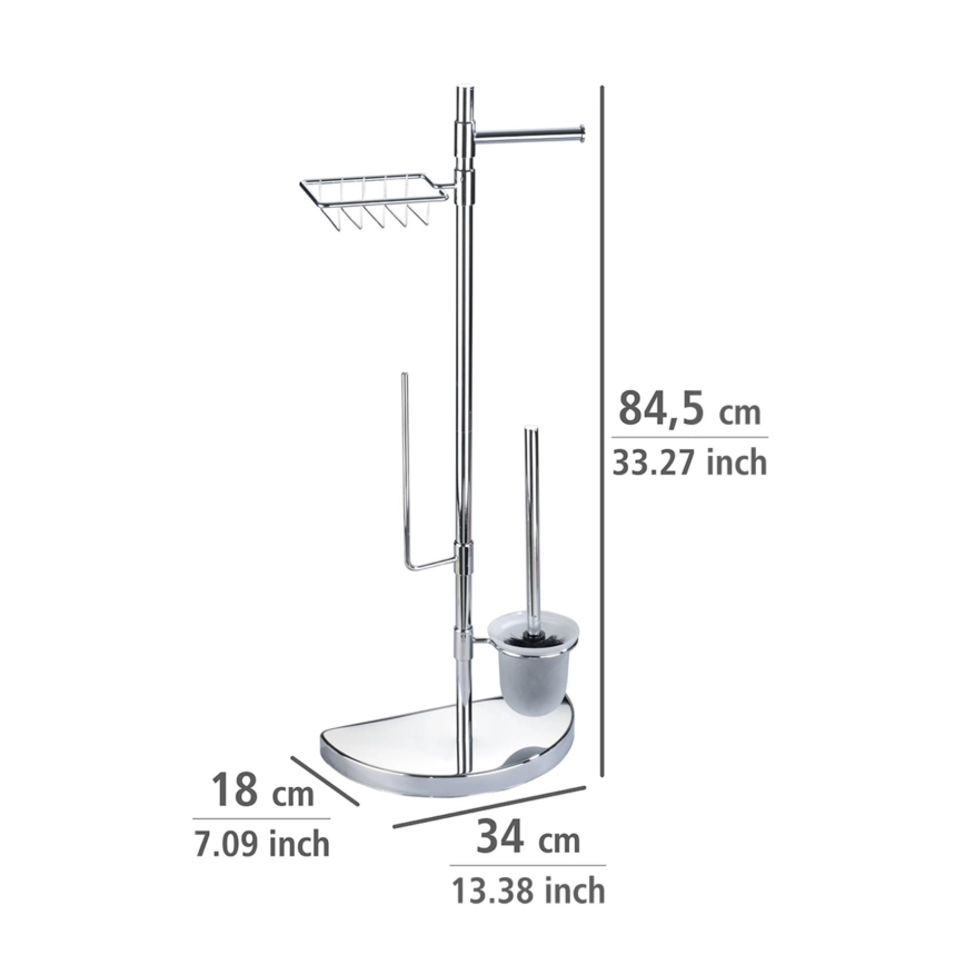 WENKO 196022500 - Toalettcenter SPACE MARVEL 34x84,5 cm silver/satin