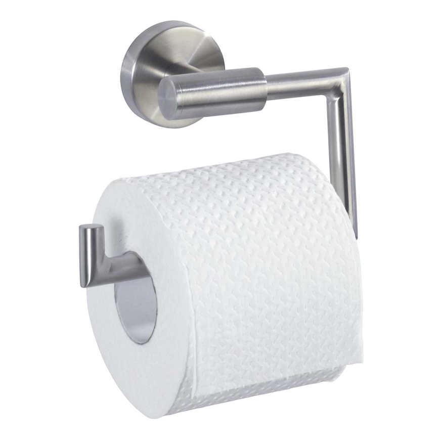 WENKO 19612100 - Toalettpappershållare BOSIO MATT 15x10,5 cm rostfritt stål/silver