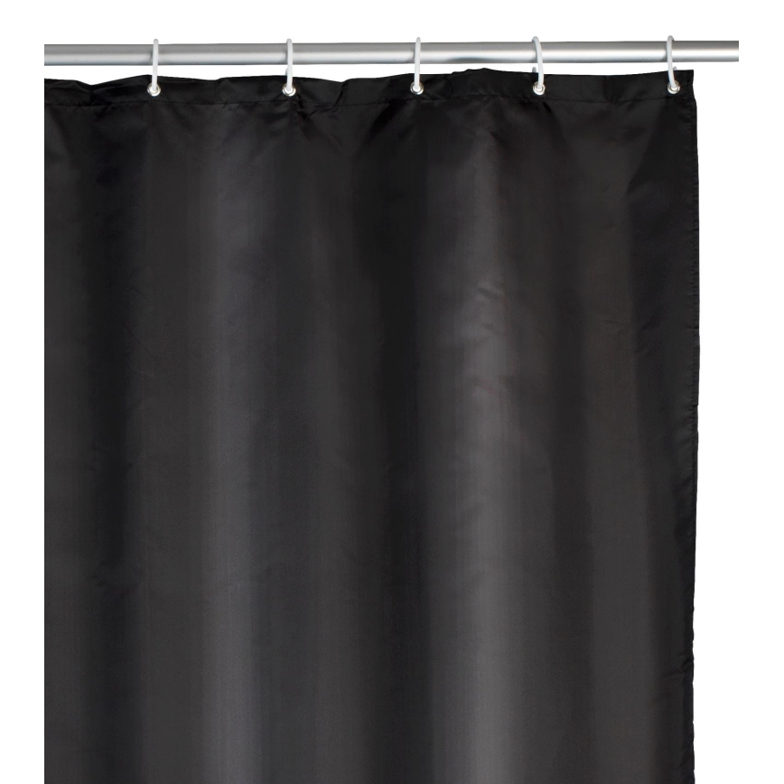 WENKO 20043100 - Duschdraperi 180x200 cm svart