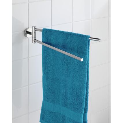 WENKO 20213100 - Handdukshållare BOSIO SHINE 43x9 cm rostfritt stål/silver