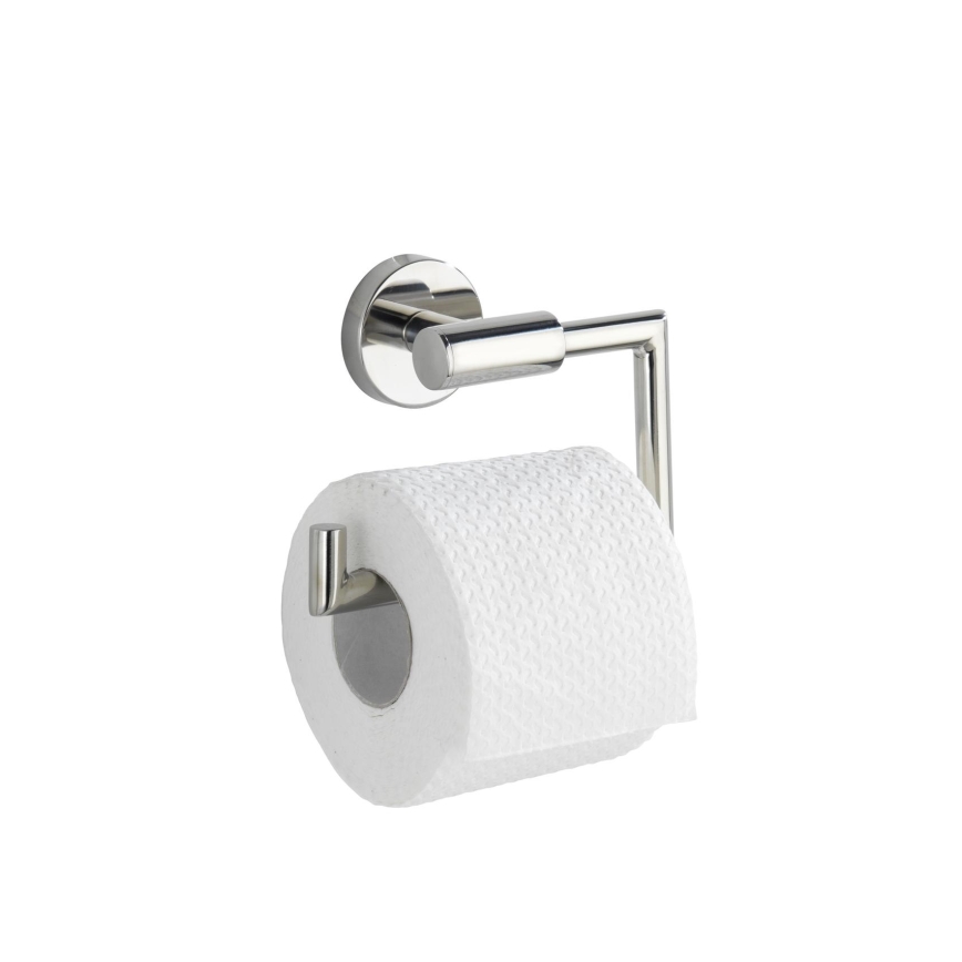 WENKO 20216100 - Toalettpappershållare BOSIO SHINE 15x10,5 cm rostfritt stål/silver