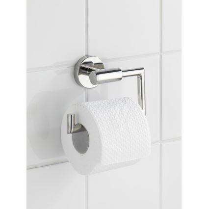 WENKO 20216100 - Toalettpappershållare BOSIO SHINE 15x10,5 cm rostfritt stål/silver