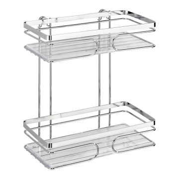 WENKO 20410100-Hylla PREMIUM ROSTFRITT STÅL 24x27 cm rostfritt stål/silverfärgad