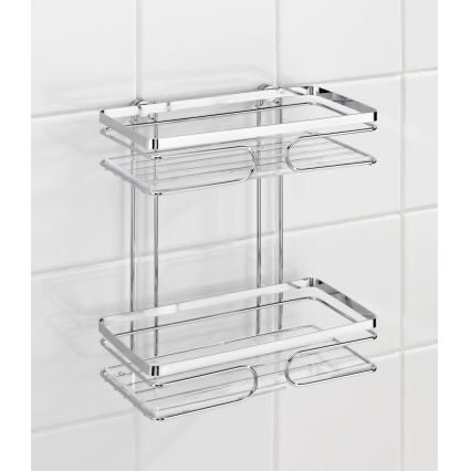 WENKO 20410100-Hylla PREMIUM ROSTFRITT STÅL 24x27 cm rostfritt stål/silverfärgad