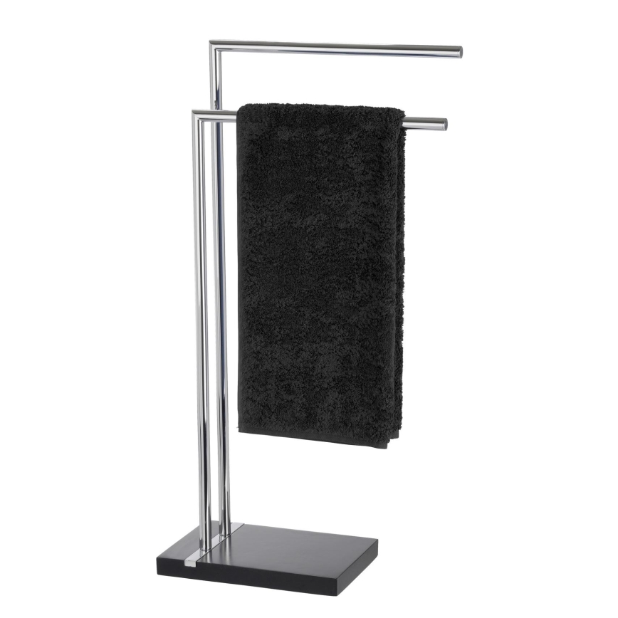WENKO 20461100 - Handduksställ NOBLE 45,5x82 cm krom/svart