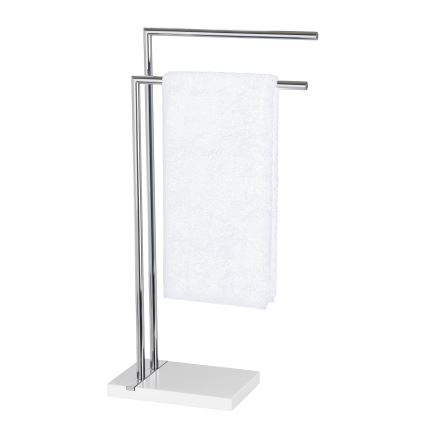 WENKO 20487100 - Handduksställ NOBLE 45,5x82 cm blankkrom/vit