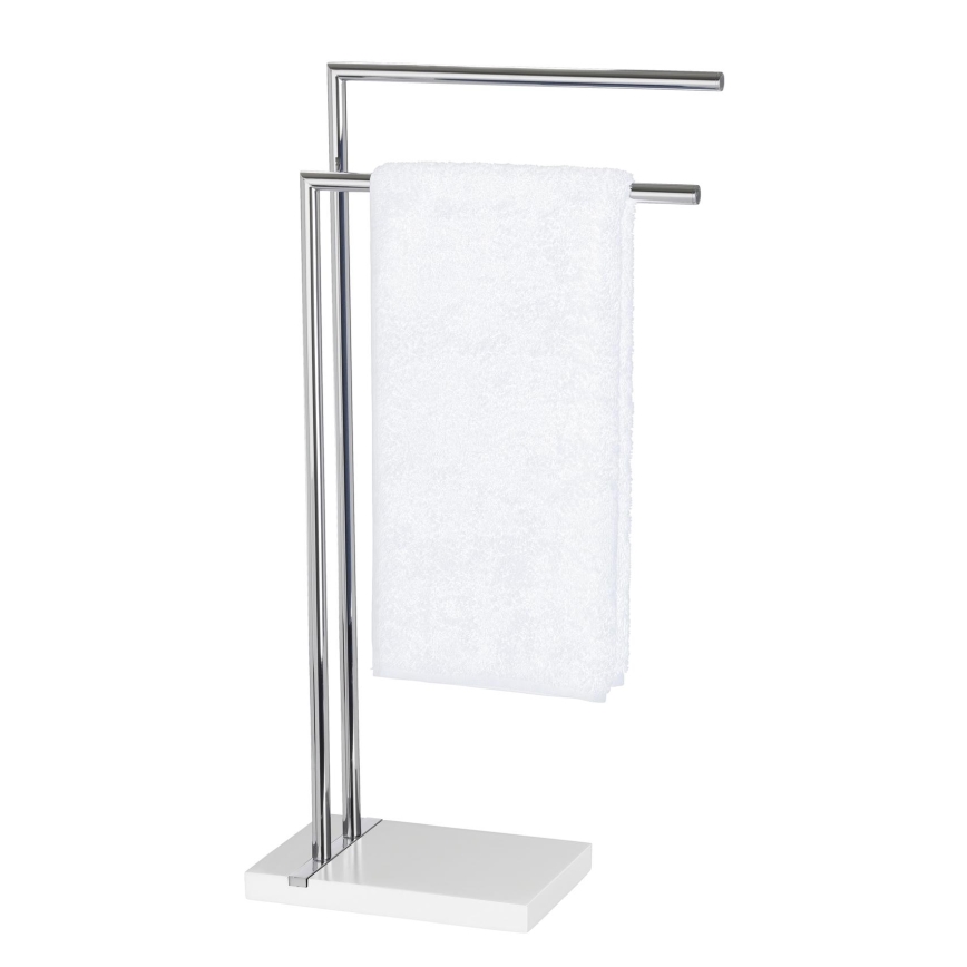 WENKO 20487100 - Handduksställ NOBLE 45,5x82 cm blankkrom/vit