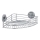 WENKO 20887100 - VACUUM-LOC rund hylla i stål, 31 x 22,5 cm, blank krom