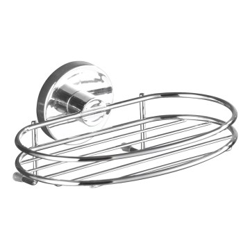 WENKO 20890100-Tvålhållare VACUUM-LOC MILAZZO 16,5x12 cm blank krom