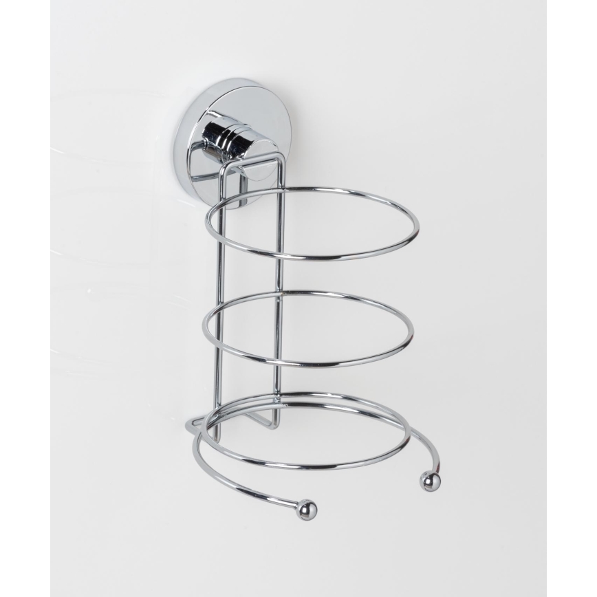 WENKO 20896100-Hårtorkshållare VACUUM-LOC MILAZZO 12x17 cm blank krom