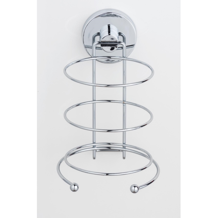 WENKO 20896100-Hårtorkshållare VACUUM-LOC MILAZZO 12x17 cm blank krom