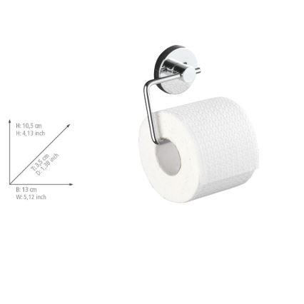 WENKO 20899100-Toalettpappershållare VACUUM-LOC MILAZZO 13x10,5 cm blank krom