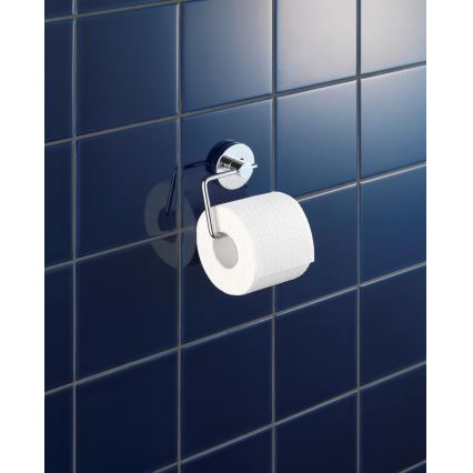 WENKO 20899100-Toalettpappershållare VACUUM-LOC MILAZZO 13x10,5 cm blank krom