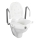 WENKO 20924100-Toalettsits SECURA 55x47,5 cm vit/silver