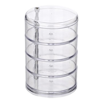 WENKO 20990100 - Förvaringsorganiserare TOWER 11,5 x 17,5 cm, genomskinlig